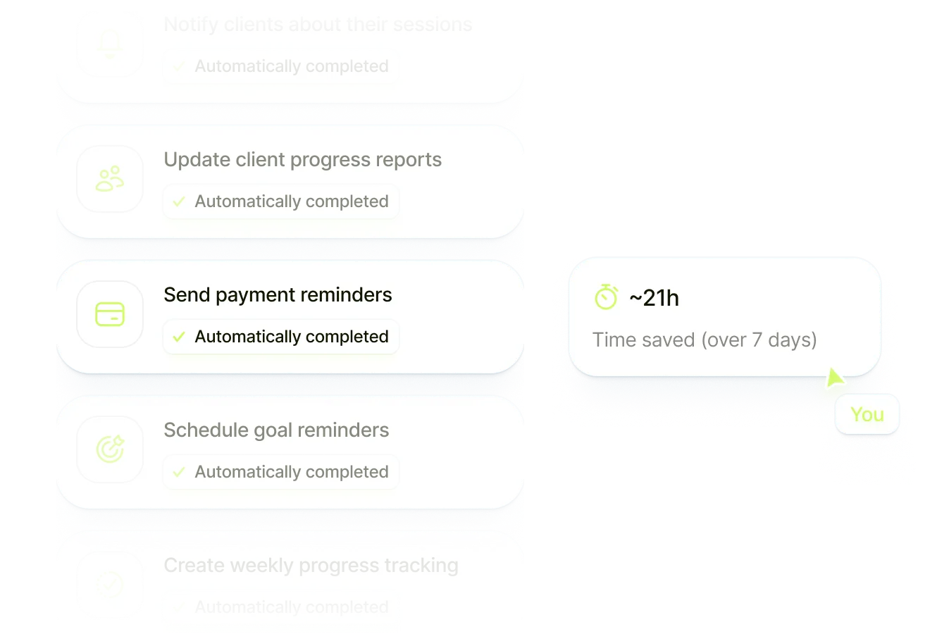 Ekklo fitness coaching software dashboard
